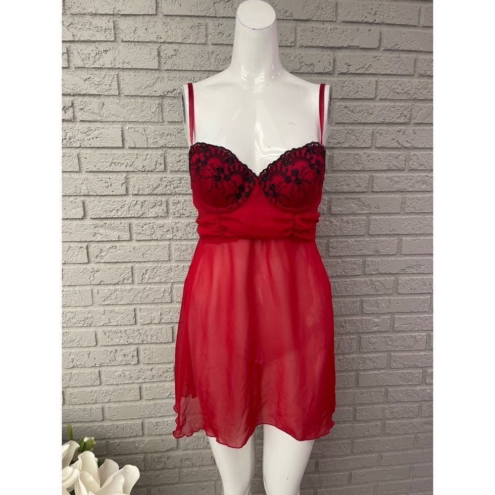 Inner Secrets Red Lingerie Teddy Size M
